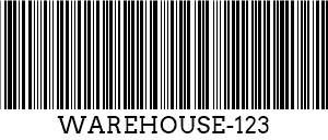 Codice 39 barcode example