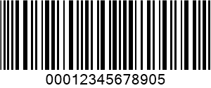 ITF (Interleaved 2 di 5) barcode example
