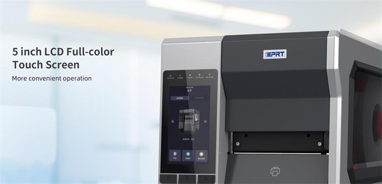 La stampante industriale ad alte prestazioni iDPRT iK4 ha il touch screen LCD a colori da 5 pollici